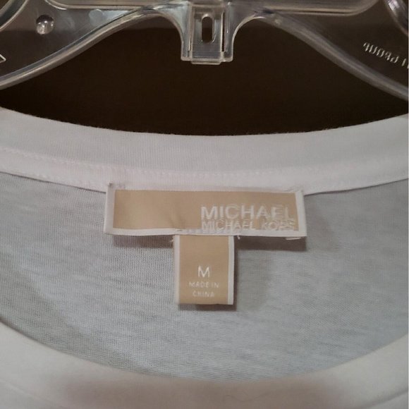 MICHAEL MICHAEL KORS EMBROIDERED CIRCLES SHIRT Sz M - Picture 6 of 8